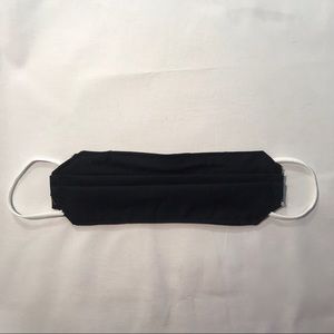 plain black cotton face mask